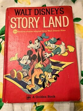 Walt Disney's Story Land Hardcover - Red Cover with Classic Characters